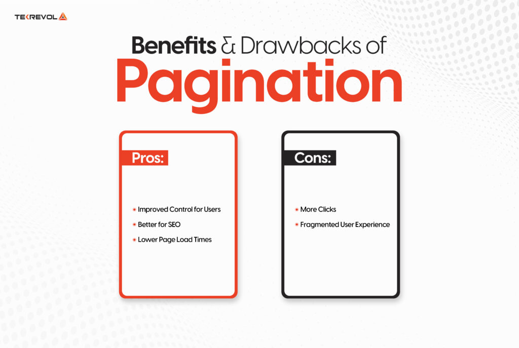 Benefits and Drawbacks of web Pagination