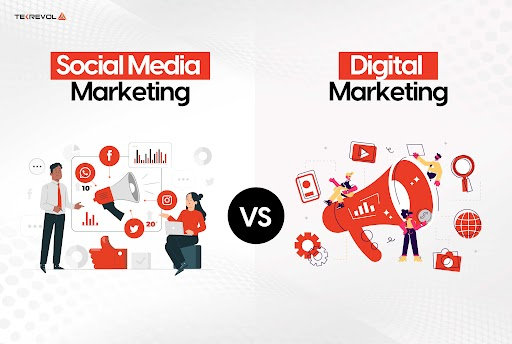 social media marketing vs digital marketing