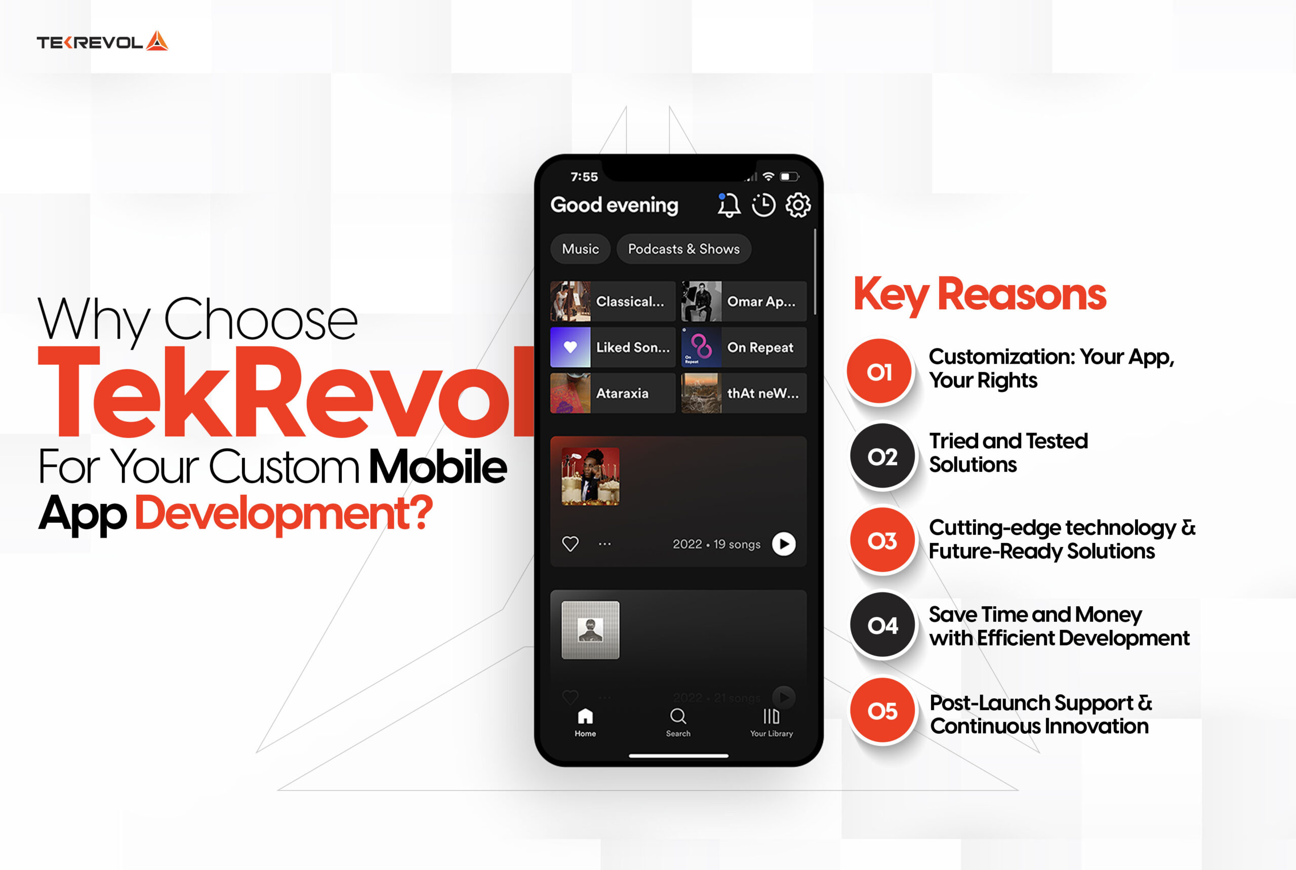 Why Choose TekRevol For Your Custom Mobile App Development? Key Reasons