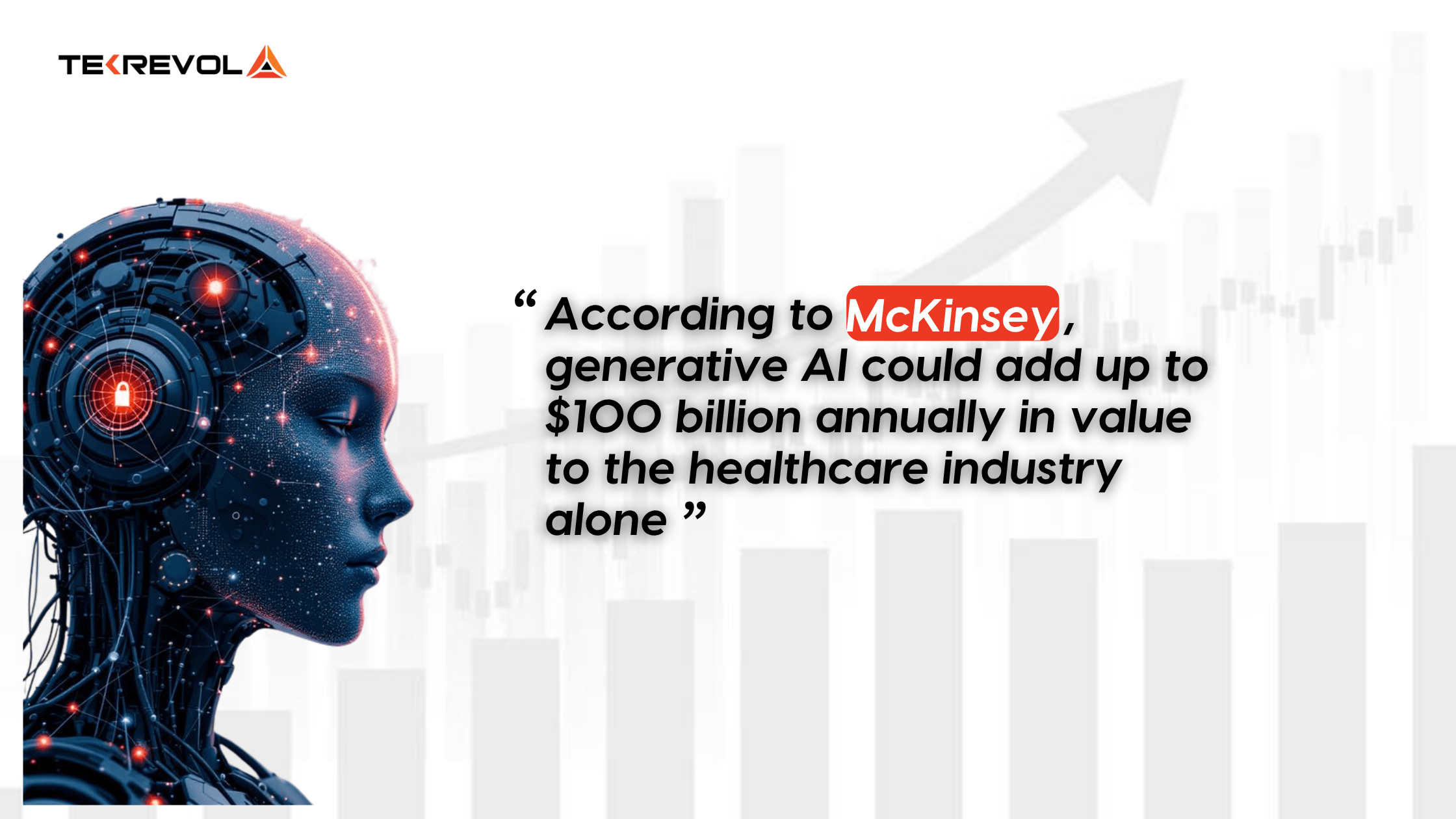 according to mckinsey generative ai could add up to $100 billion annually in value to the healthcare indusdry alone