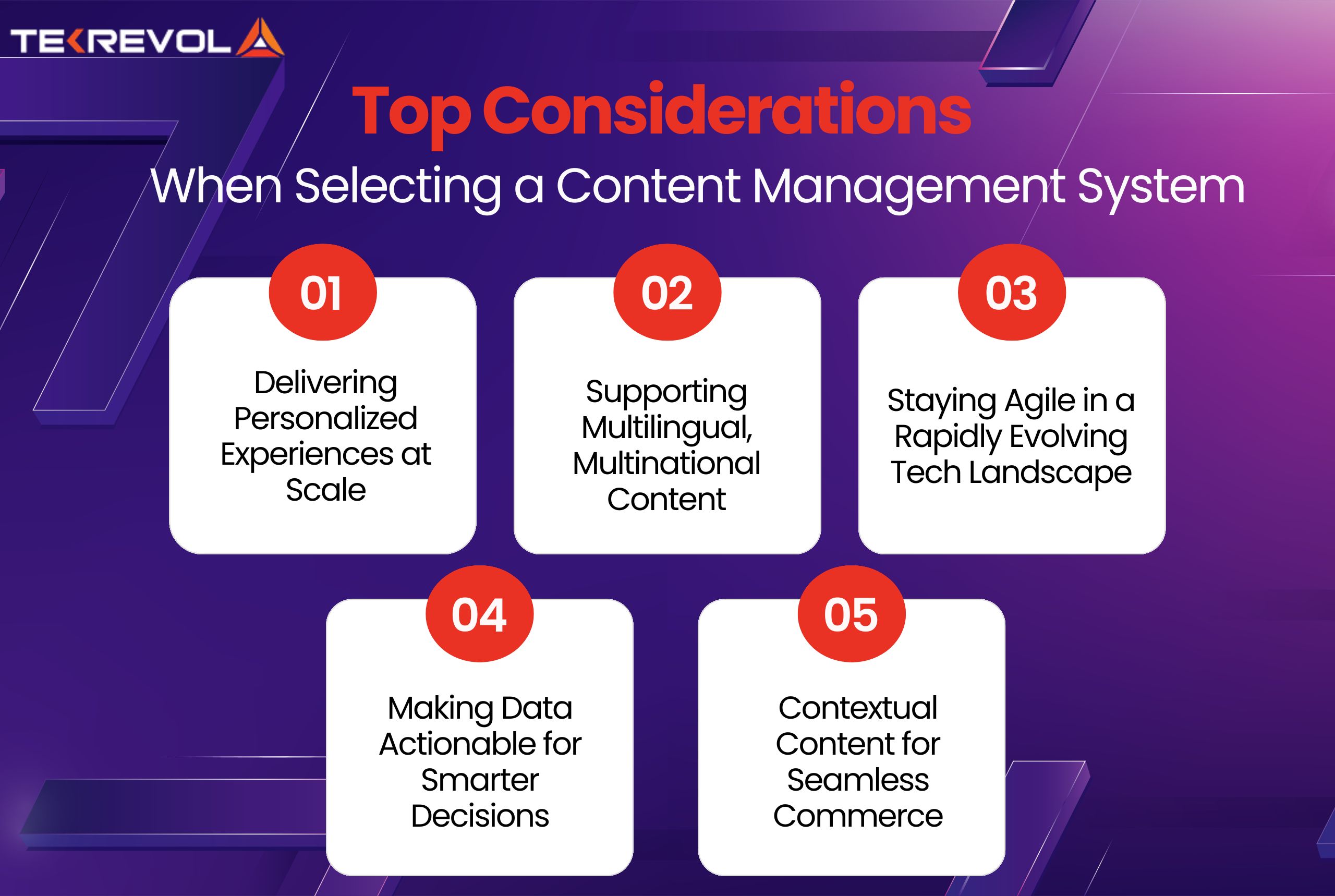 Top Considerations When Selecting a Content Management System